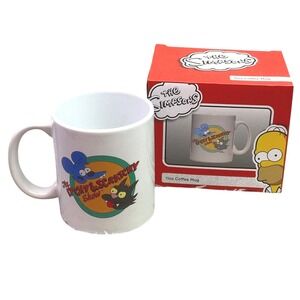 Itchy and Scratchy Show Coffee Mug The Simpsons 11oz Matt Groening NIB